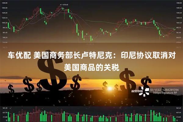 车优配 美国商务部长卢特尼克：印尼协议取消对美国商品的关税