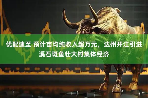 优配速至 预计亩均纯收入超万元，达州开江引进溪石斑鱼壮大村集体经济
